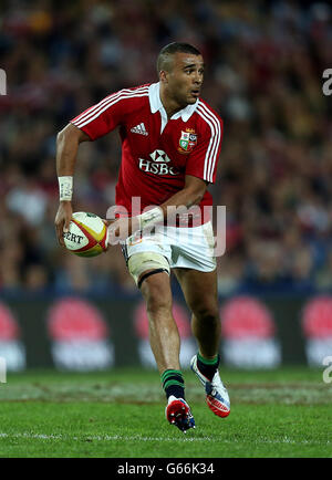 Rugby Union - Tour dei Lions britannici e irlandesi nel 2013 - NSW Waratahs / Lions britannici e irlandesi - Allianz Stadium. Simon Zebo, Lions britannici e irlandesi Foto Stock