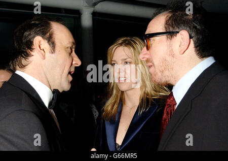 Costello,Krall & Spacey - Elton John Party Foto Stock