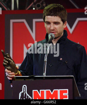 Gallagher NME Carling Awards Foto Stock