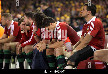 Rugby Union - 2013 Britannica e Irlandese Lions Tour - Seconda prova - Australia v britannico e irlandese - Lions Etihad Stadium Foto Stock