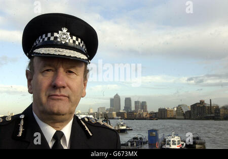 Metropolitan Police MARINE UNITÀ DI SUPPORTO Foto Stock