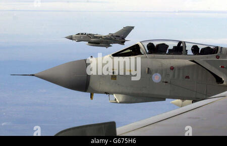 RAF TORNADO IL RIFORNIMENTO DI CARBURANTE Foto Stock