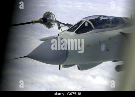 RAF TORNADO IL RIFORNIMENTO DI CARBURANTE Foto Stock