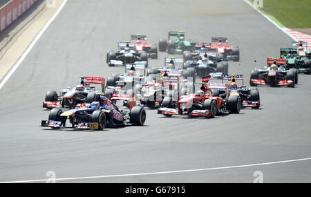 Motor Racing - 2013 del Campionato del Mondo di Formula Uno - Gran Premio di Gran Bretagna - Gara - Silverstone Foto Stock