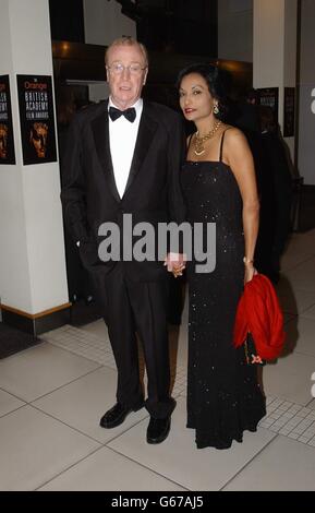 ORANGE BAFTAS Sir Michael Caine Foto Stock