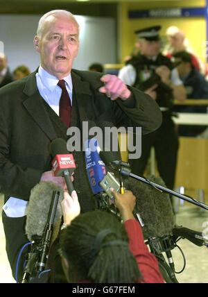 BENN ritorna dall'IRAQ Foto Stock