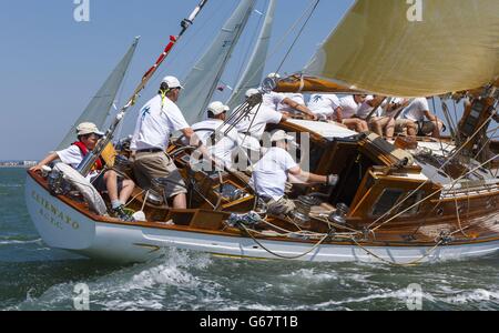 Barca a Vela - Classic Week - Cowes Foto Stock