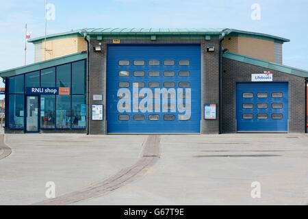 Life Boat stazione, Lytham St Annes, Lancashire, Regno Unito Foto Stock