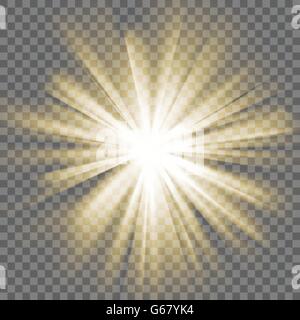 Luce incandescente burst Illustrazione Vettoriale