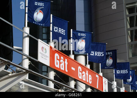 RBS 6 Nazioni Galles v Inghilterra Foto Stock