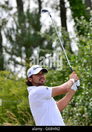 Golf - il Campionato Open 2013 - Practice Day Three - Muirfield Golf Club. Il Jason Day australiano durante il terzo giorno di pratica per il Campionato Open 2013 al Muirfield Golf Club, East Lothian Foto Stock