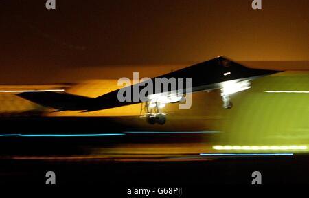 Guerra in Iraq ci 117 Stealth Fighter Foto Stock