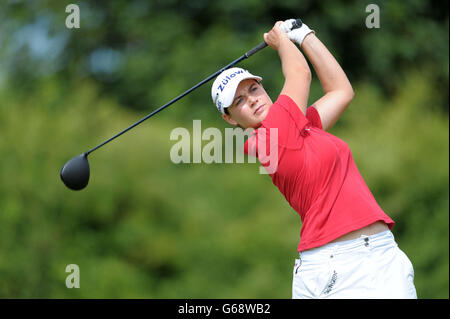 Golf - 2013 ISP Handa Ladies European Masters - Day One - campo da golf del Buckinghamshire. Il massone di Caroline della Germania durante il giorno uno dei padroni europei delle Signore DI ISPS al campo da golf di Buckinghamshire, Denham. Foto Stock