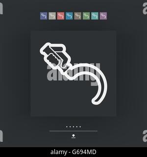 Icona di falce Illustrazione Vettoriale