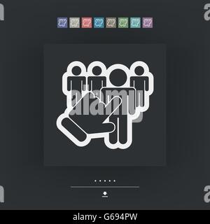 Persone icona di selezione Illustrazione Vettoriale