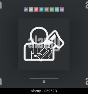 Icona di Hachette Illustrazione Vettoriale