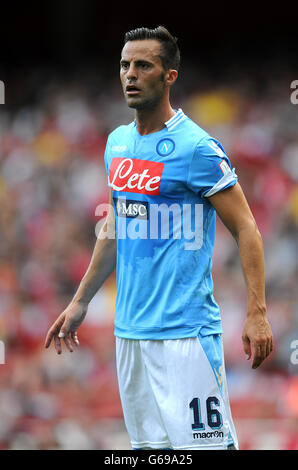 Calcio - Emirates Cup 2013 - Arsenal v Napoli- Emirates Stadium. Giandomenico Mesto, Napoli Foto Stock