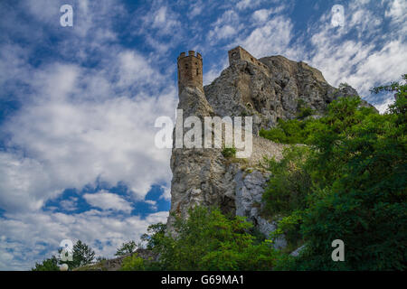 Il castello di Devin in Slovacchia Foto Stock