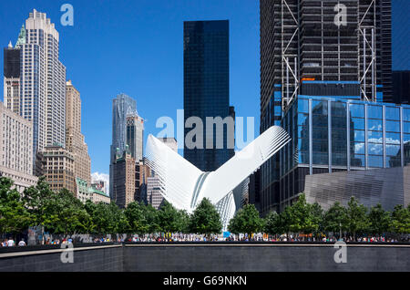 Occhio di Trasporto Hub al World Trade Center di New York City Foto Stock