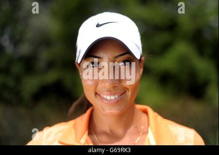 Golf - 2013 ISP Handa Ladies European Masters - Day One - campo da golf del Buckinghamshire. Cheyenne Woods durante il giorno uno degli ISP Handa Ladies European Masters al campo da golf Buckinghamshire, Denham. Foto Stock