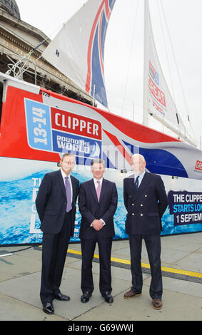 Vela - Clipper Round the World Race - Build Up - Trafalgar Square Foto Stock