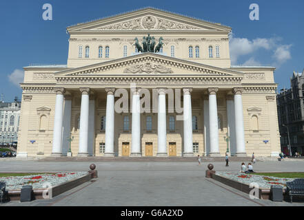 Una veduta generale del Teatro Bolshoi di Mosca. PREMERE ASSOCIAZIONE foto. Data immagine: Giovedì 9 agosto 2013. Il credito fotografico dovrebbe essere: Adam Davy/PA Wire. Foto Stock