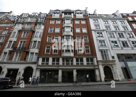 Vista generale degli uffici di Vedanta Resources plc, in Berkeley Street, Londra. Foto Stock