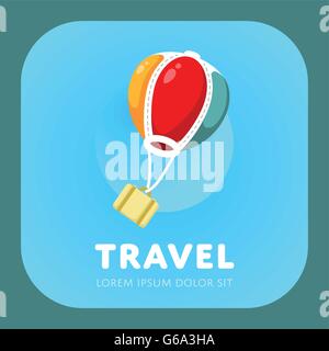 Semplice aria logo a palloncino Illustrazione Vettoriale