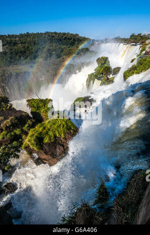 Cascate Iguacu dal lato Argentina Foto Stock