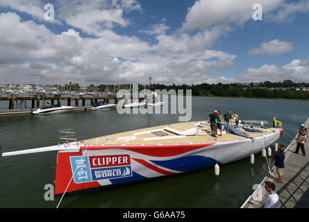Vela - Clipper Round the World Race - Costruire - Premier Marina Foto Stock