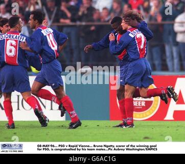 La UEFA European Cup Winners Cup Final - Paris Saint Germain v Rapid Vienna Foto Stock