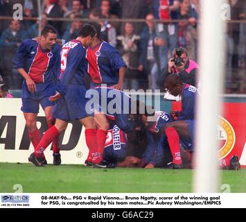 La UEFA European Cup Winners Cup Final - Paris Saint Germain v Rapid Vienna Foto Stock