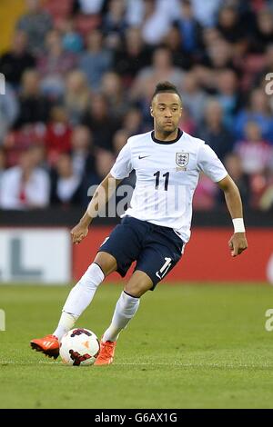 Calcio - International friendly - Inghilterra U21s v Scozia U21s - Bramall Lane. Nathan Redmond, Inghilterra sotto i 21 anni Foto Stock