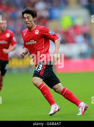 Calcio - Barclays Premier League - Cardiff City / Manchester City - Cardiff City Stadium. Bo-Kyung Kim, Cardiff City Foto Stock