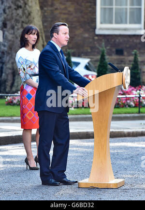 Londra il 24 giugno 2016, Primo Ministro David Cameron si dimette come risultato del referendum UE a lasciare l'UE Credito: Alan D Ovest/Alamy Live News Foto Stock