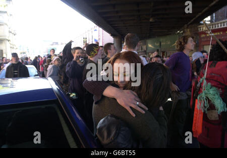 Giorno di maggio protesta - Dublino Foto Stock