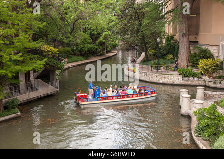 San Antonio River Walk, Texas Foto Stock