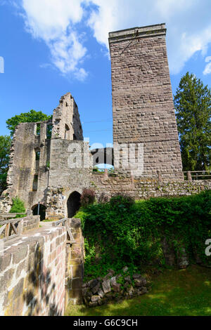 Il castello di Zavelstein, Bad Teinach-Zavelstein, Germania, Baden-Württemberg, Schwarzwald, Foresta Nera Foto Stock