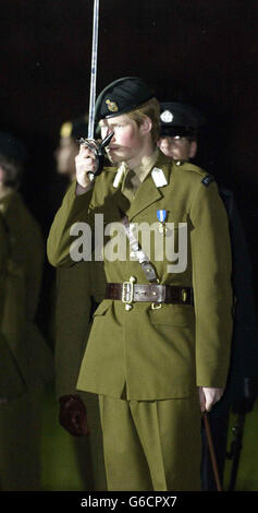 Il principe Harry Cadet marzo Foto Stock