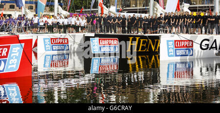 Vela - Clipper Round the World Race - Avviamento - Londra Foto Stock