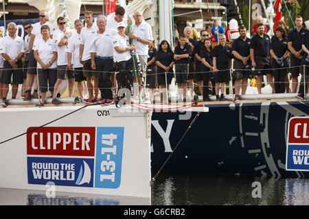 Vela - Clipper Round the World Race - Avviamento - Londra Foto Stock