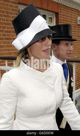 Royal Ascot - Zara Phillips Foto Stock