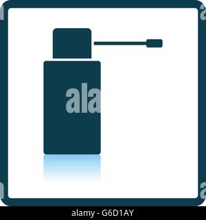 Inalatore icona. Ombra di design di riflessione. Illustrazione Vettoriale. Illustrazione Vettoriale