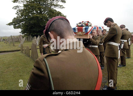 Funerale privato di Andrew Kelly Foto Stock