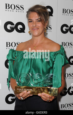 Tracey Emin, vincitore del Serpentine Gallery GQ Art Award, al GQ Men of the Year Awards in associazione con Hugo Boss alla Royal Opera House di Londra. Foto Stock