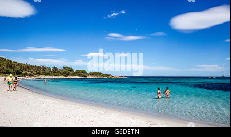 Formazioni di nubi Carla Brandinchi Spiaggia Sardegna Italia Foto Stock