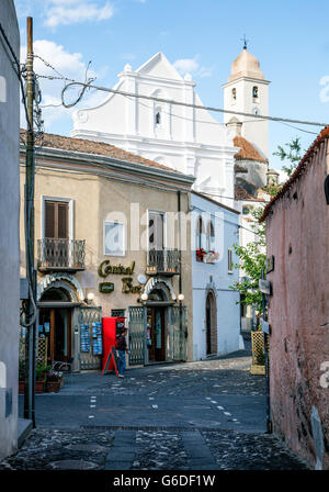 Strade acciottolate Orosei Sardegna Italia Foto Stock