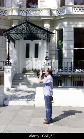 Laura Sadler - Balcone incidente Foto Stock