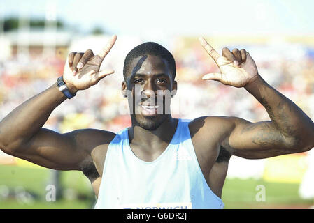 Dwain Chambers Super League Foto Stock