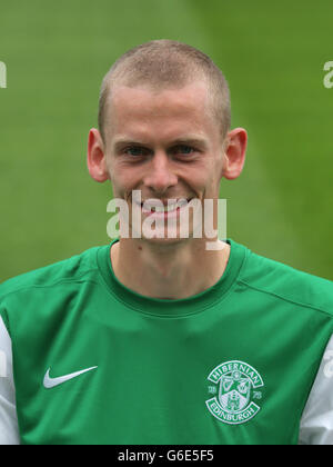 Calcio - Premiership Scozzese - Hibernian Photocall 2013/14 - Easter Road. Scott Robertson, Hibernian Foto Stock